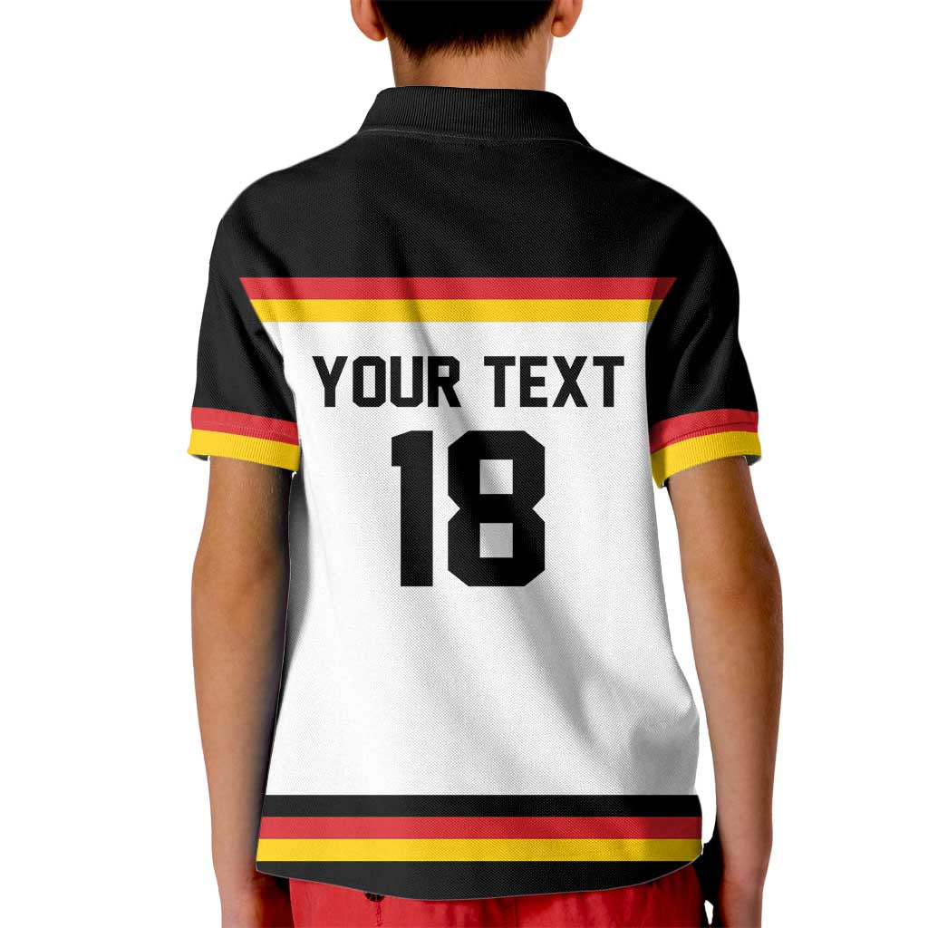 Germany Hockey Custom Kid Polo Shirt German Eagle Hockey Pride