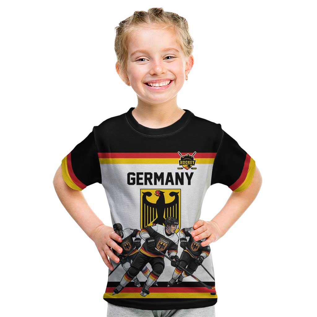 Germany Hockey Custom Kid T Shirt German Eagle Hockey Pride