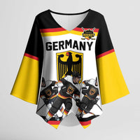 Germany Hockey Custom Kimono Sleeve Blouse German Eagle Hockey Pride