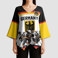 Germany Hockey Custom Kimono Sleeve Blouse German Eagle Hockey Pride