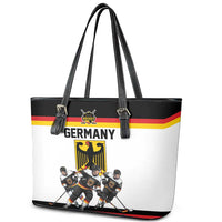 Germany Hockey Leather Tote Bag German Eagle Hockey Pride