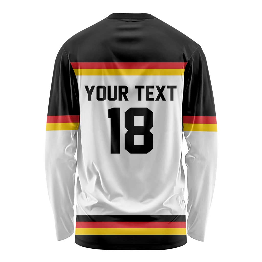 Germany Hockey Custom Long Sleeve Shirt German Eagle Hockey Pride