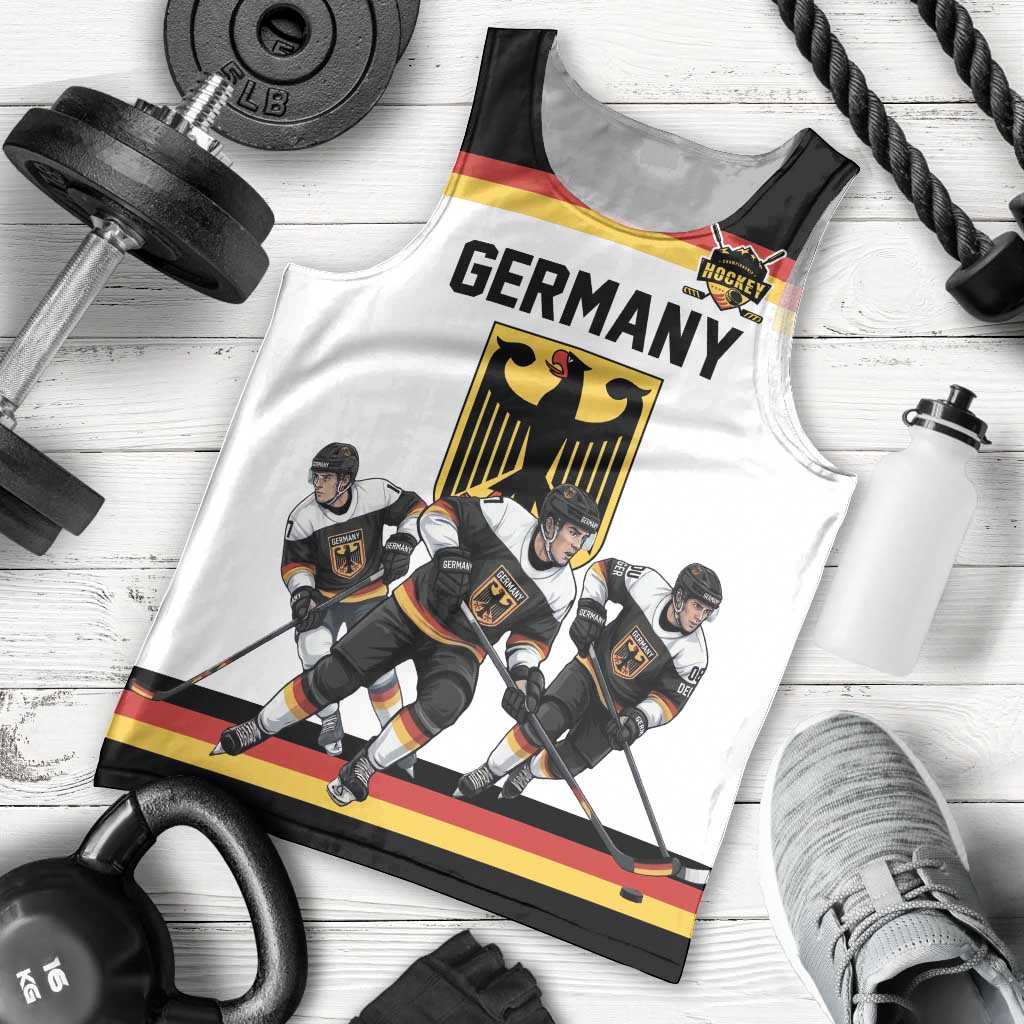 Germany Hockey Custom Men Tank Top German Eagle Hockey Pride