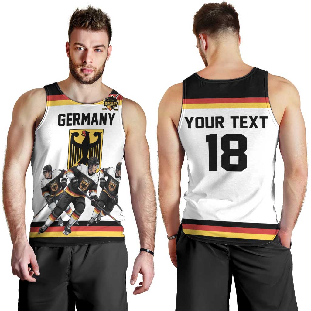 Germany Hockey Custom Men Tank Top German Eagle Hockey Pride