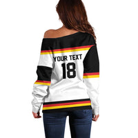 Germany Hockey Custom Off Shoulder Sweater German Eagle Hockey Pride