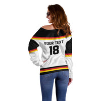 Germany Hockey Custom Off Shoulder Sweater German Eagle Hockey Pride