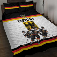 Germany Hockey Quilt Bed Set German Eagle Hockey Pride