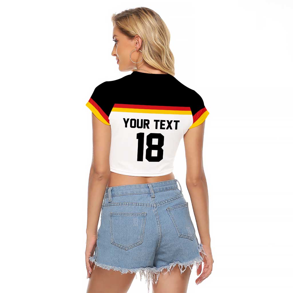 Germany Hockey Custom Raglan Cropped T Shirt German Eagle Hockey Pride