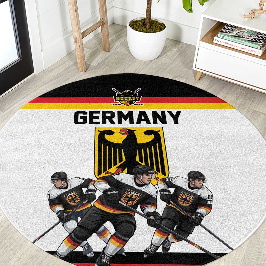Germany Hockey Round Carpet German Eagle Hockey Pride