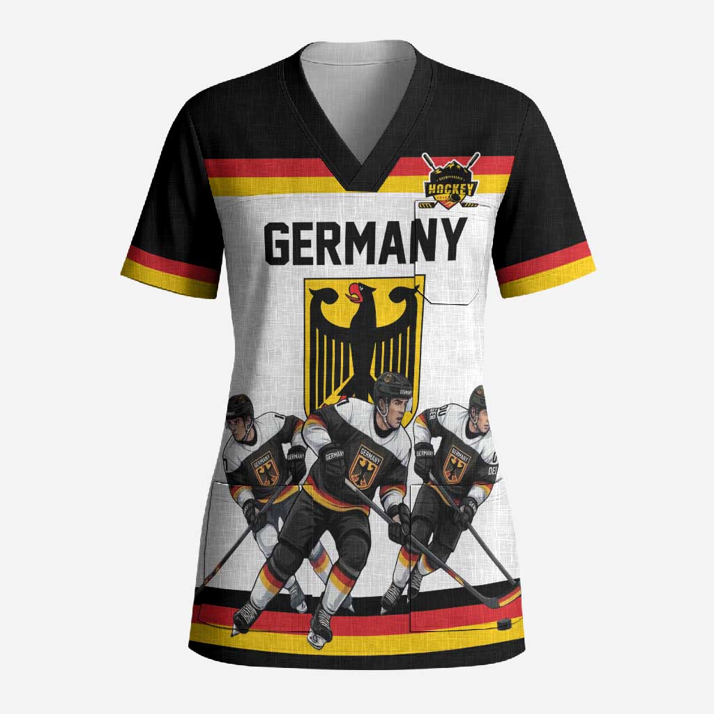 Germany Hockey Custom Scrub Top German Eagle Hockey Pride