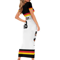 Germany Hockey Custom Short Sleeve Bodycon Dress German Eagle Hockey Pride