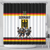 Germany Hockey Shower Curtain German Eagle Hockey Pride