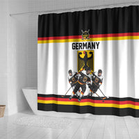 Germany Hockey Shower Curtain German Eagle Hockey Pride