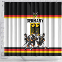 Germany Hockey Shower Curtain German Eagle Hockey Pride