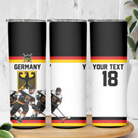 Germany Hockey Custom Skinny Tumbler German Eagle Hockey Pride