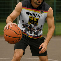 Germany Hockey Custom Sleeveless Hoodie German Eagle Hockey Pride