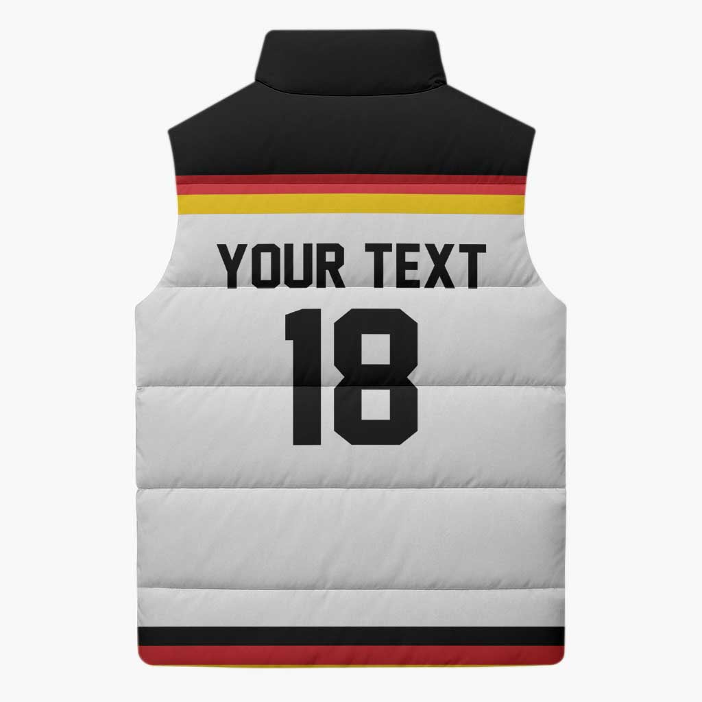 Germany Hockey Custom Sleeveless Puffer Jacket German Eagle Hockey Pride