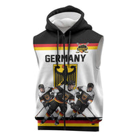 Germany Hockey Custom Sleeveless Zip Hoodie German Eagle Hockey Pride