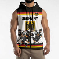 Germany Hockey Custom Sleeveless Zip Hoodie German Eagle Hockey Pride