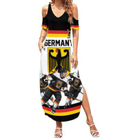 Germany Hockey Custom Summer Maxi Dress German Eagle Hockey Pride