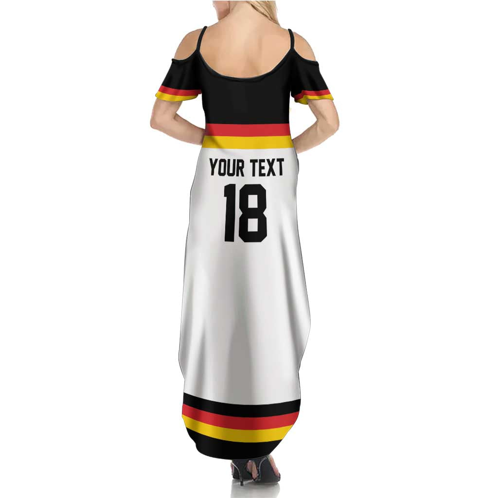 Germany Hockey Custom Summer Maxi Dress German Eagle Hockey Pride