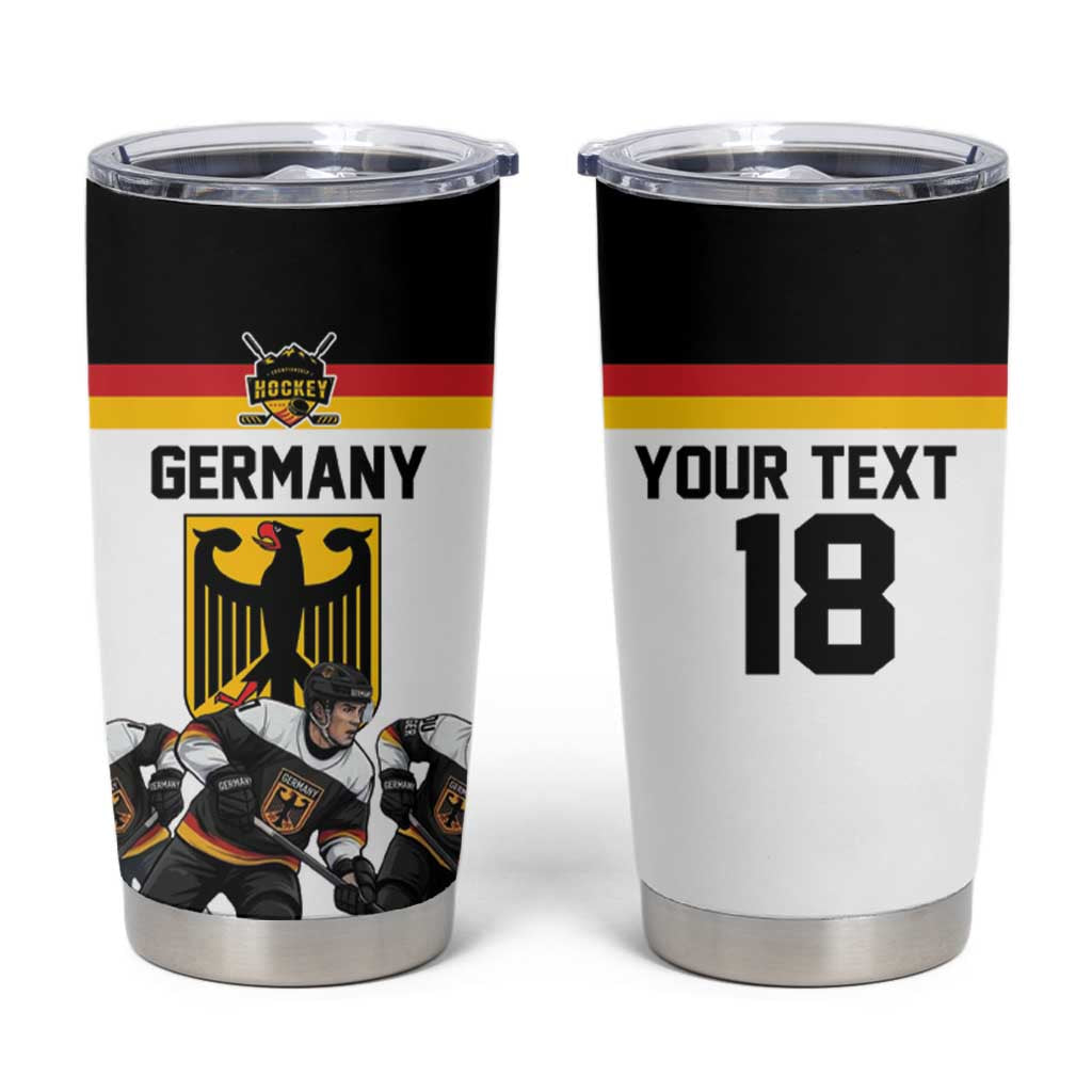 Germany Hockey Custom Tumbler Cup German Eagle Hockey Pride