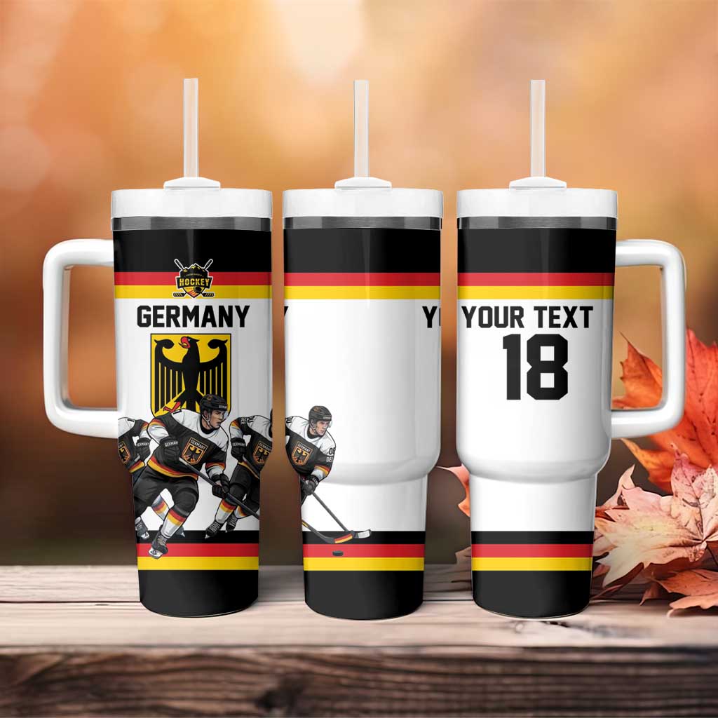 Germany Hockey Custom Tumbler With Handle German Eagle Hockey Pride