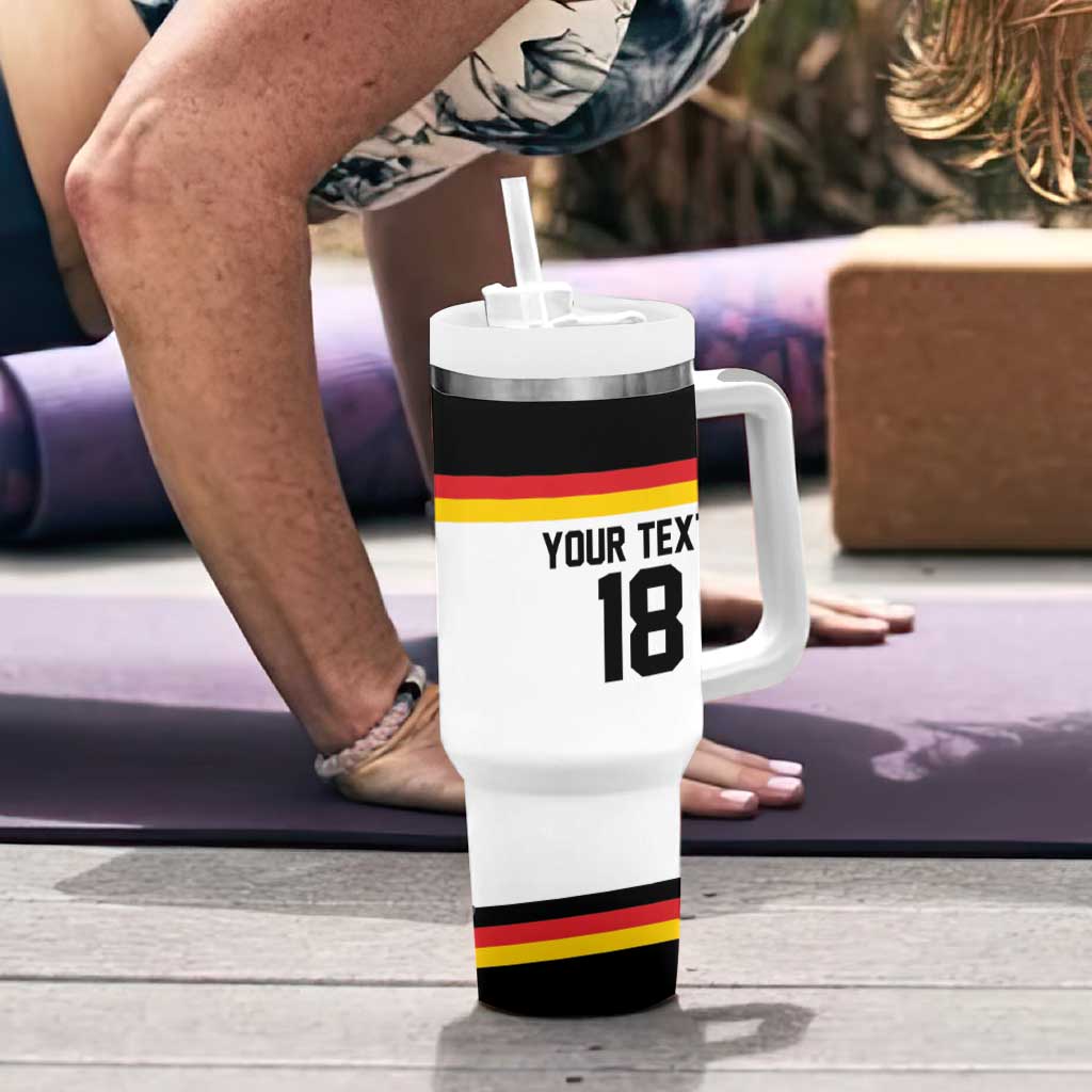 Germany Hockey Custom Tumbler With Handle German Eagle Hockey Pride