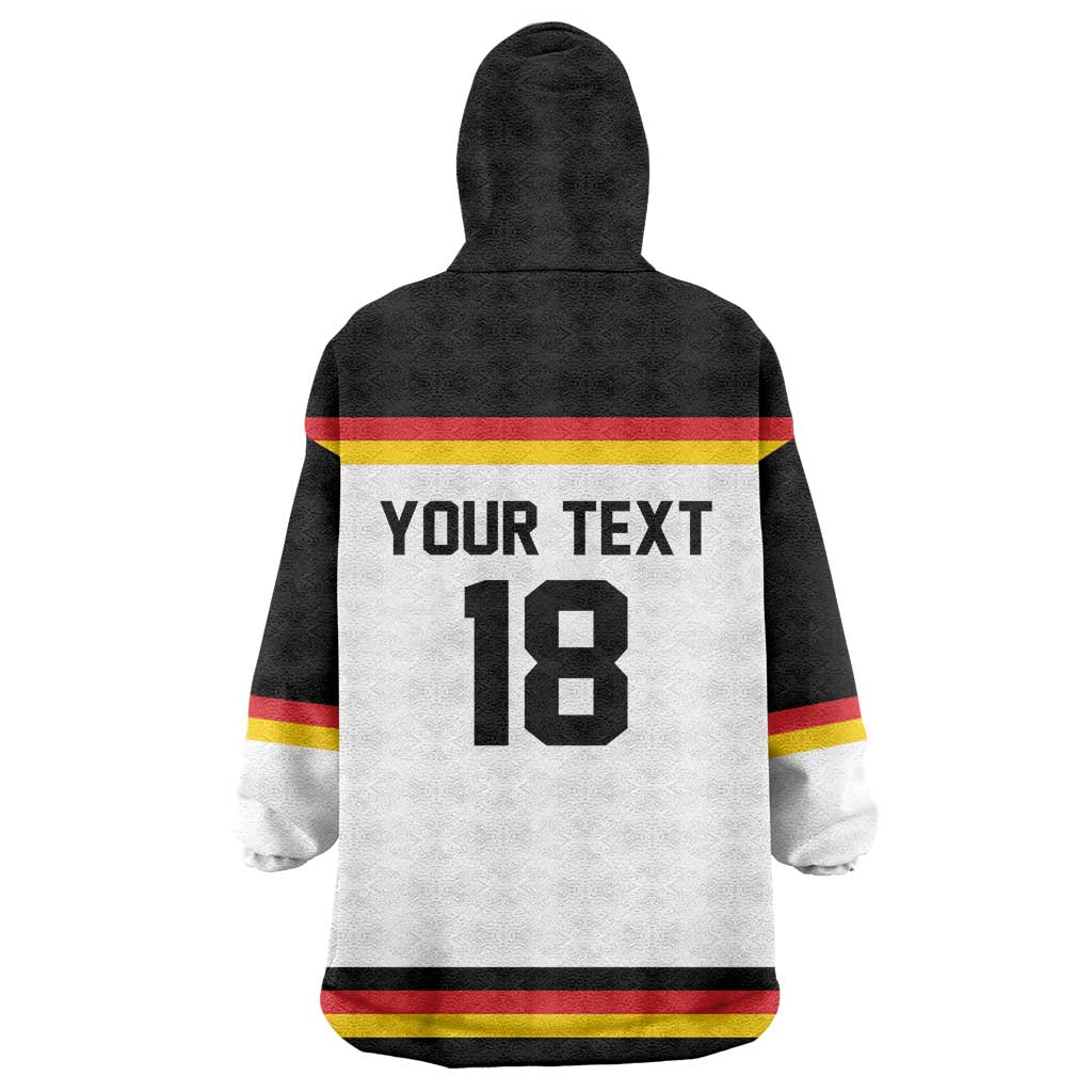 Germany Hockey Custom Wearable Blanket Hoodie German Eagle Hockey Pride