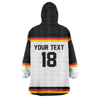 Germany Hockey Custom Wearable Blanket Hoodie German Eagle Hockey Pride