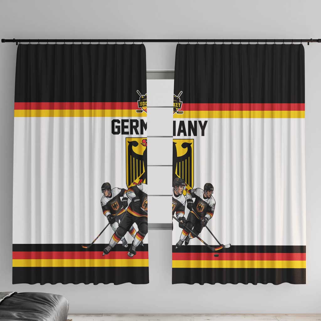 Germany Hockey Window Curtain German Eagle Hockey Pride