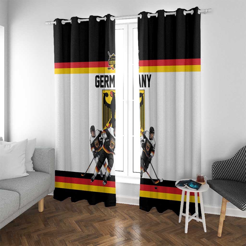 Germany Hockey Window Curtain German Eagle Hockey Pride