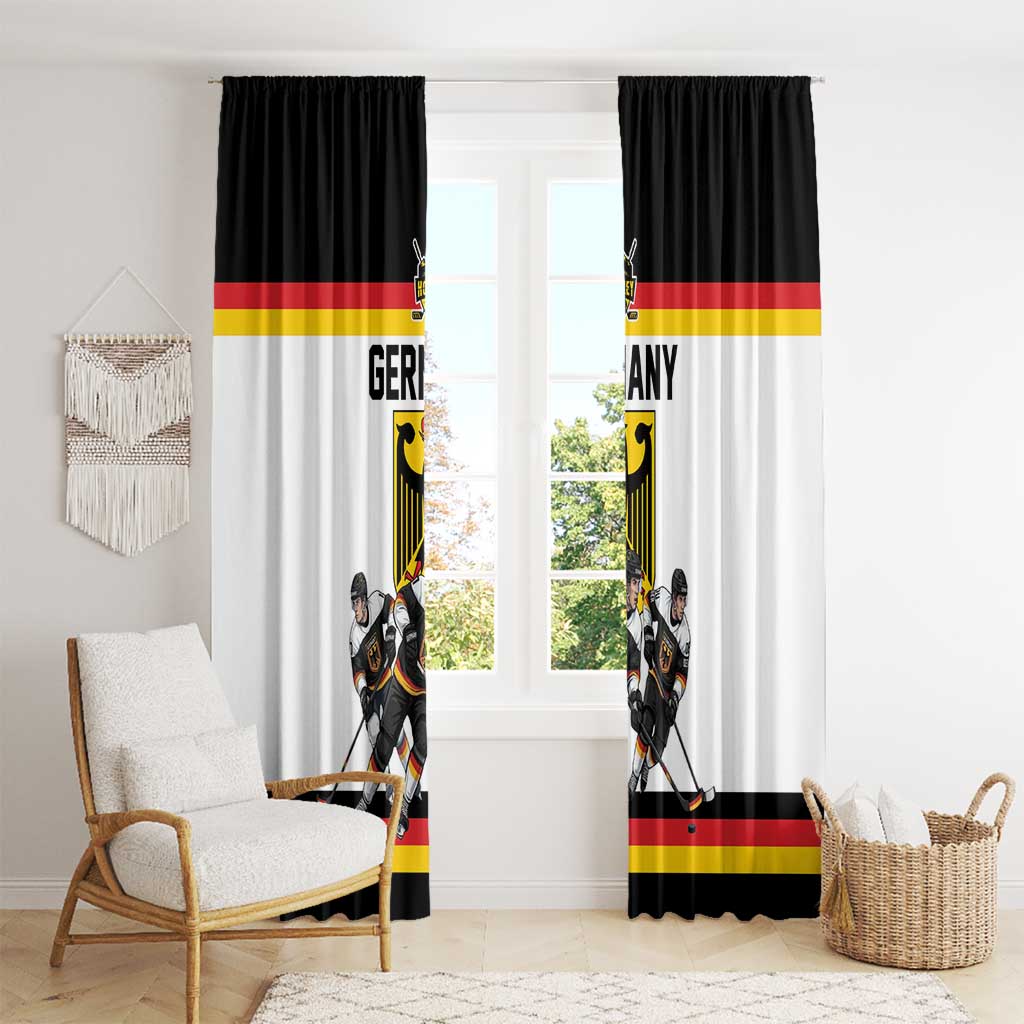 Germany Hockey Window Curtain German Eagle Hockey Pride
