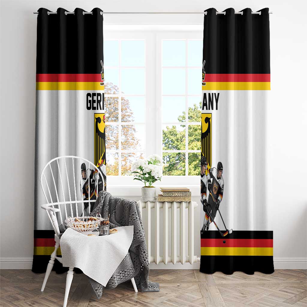 Germany Hockey Window Curtain German Eagle Hockey Pride