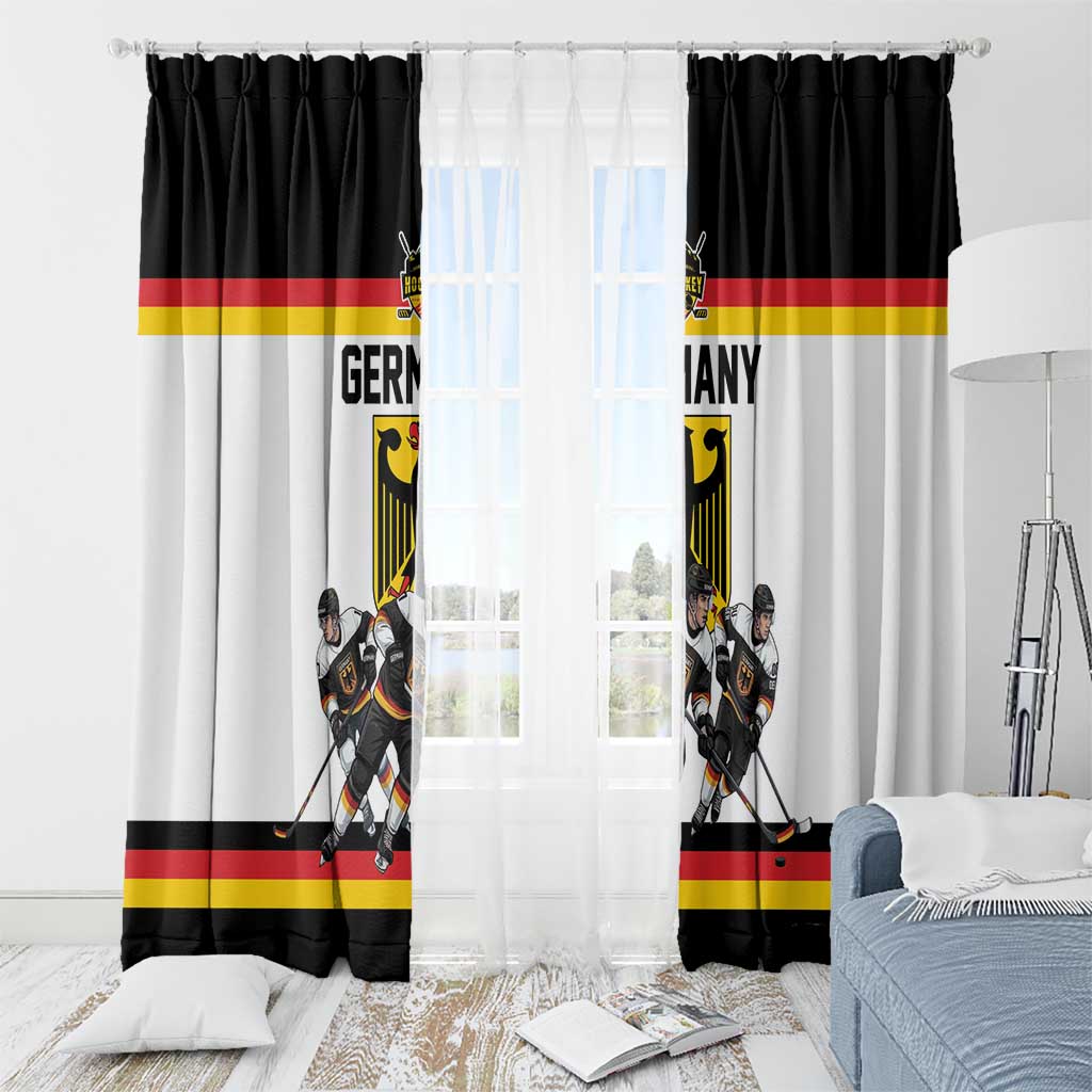 Germany Hockey Window Curtain German Eagle Hockey Pride