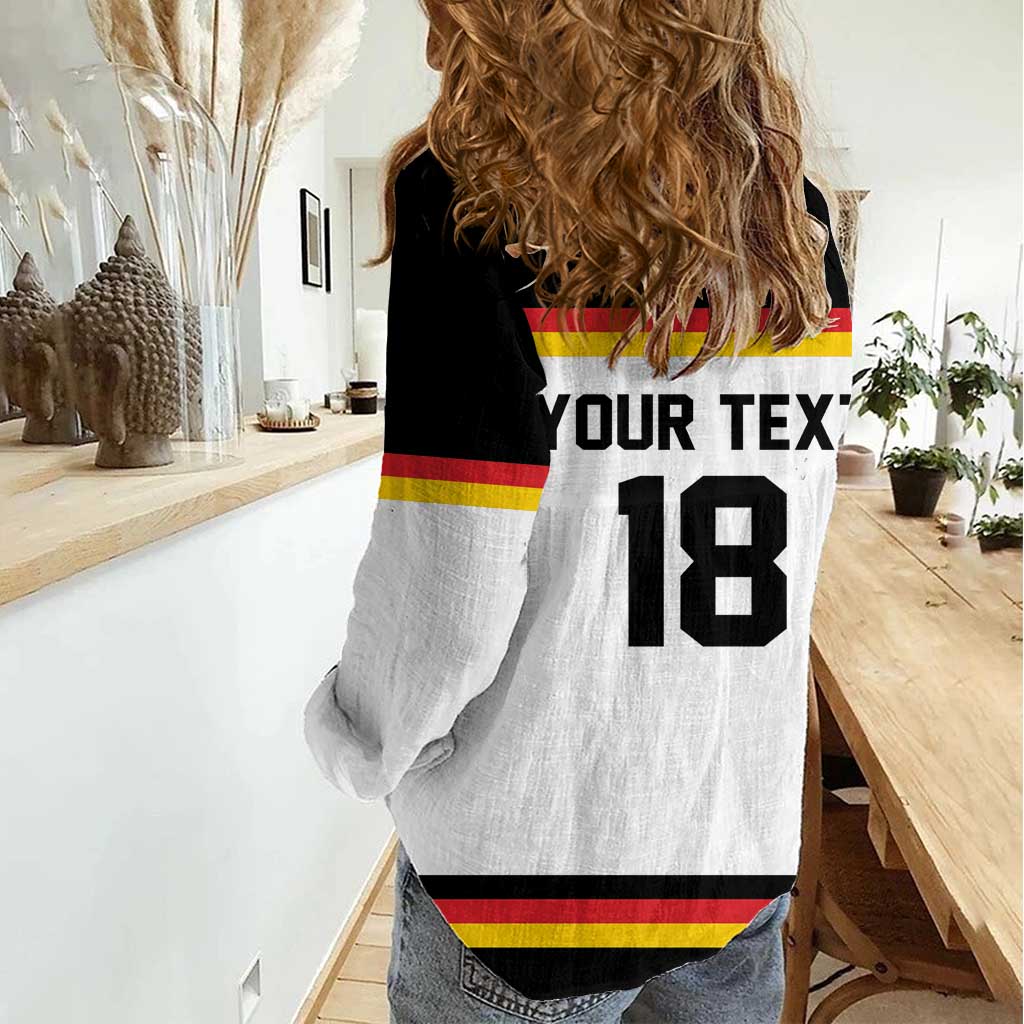 Germany Hockey Custom Women Casual Shirt German Eagle Hockey Pride