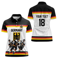 Germany Hockey Custom Women Polo Shirt German Eagle Hockey Pride