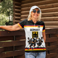 Germany Hockey Custom Women Polo Shirt German Eagle Hockey Pride