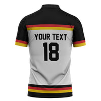 Germany Hockey Custom Zipper Polo Shirt German Eagle Hockey Pride