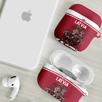 Latvia Hockey Pride AirPods Case Baltic Ice Warriors