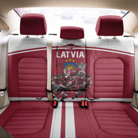 Latvia Hockey Pride Back Car Seat Cover Baltic Ice Warriors