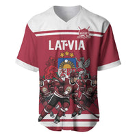 Latvia Hockey Pride Custom Baseball Jersey Baltic Ice Warriors
