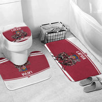 Latvia Hockey Pride Bathroom Set Baltic Ice Warriors