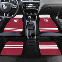 Latvia Hockey Pride Custom Car Mats Baltic Ice Warriors