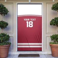 Latvia Hockey Pride Custom Door Cover Baltic Ice Warriors