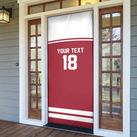 Latvia Hockey Pride Custom Door Cover Baltic Ice Warriors