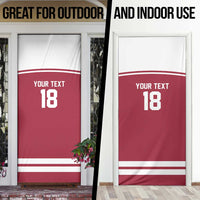 Latvia Hockey Pride Custom Door Cover Baltic Ice Warriors
