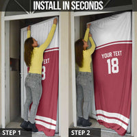 Latvia Hockey Pride Custom Door Cover Baltic Ice Warriors