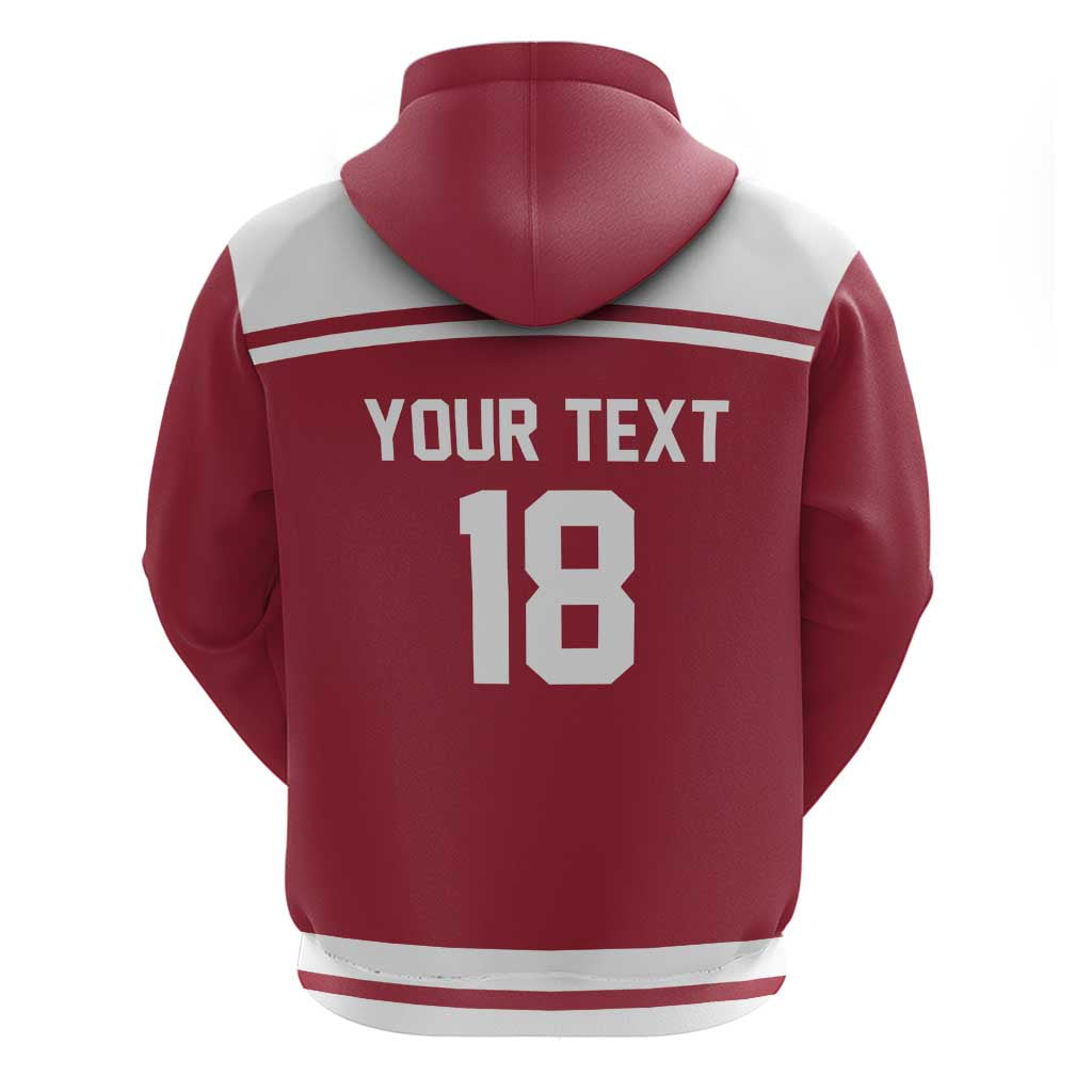 Latvia Hockey Pride Custom Hoodie Baltic Ice Warriors