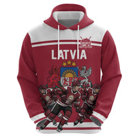 Latvia Hockey Pride Custom Hoodie Baltic Ice Warriors